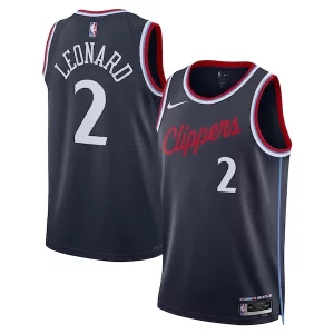 Robusto Kawhi Leonard LA Clippers Nike Unisex 2024/25 Swingman Jersey Navy Icon Edition per gli appassionati