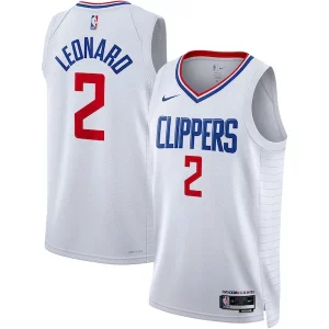 Attraente Kawhi Leonard LA Clippers Nike Unisex Swingman Jersey Association Edition White/Royal per gli appassionati