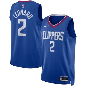 Elegante Meraviglioso Fascinante Kawhi Leonard LA Clippers Nike Unisex Swingman Jersey Icon Edition Royal/White per gli appassionati