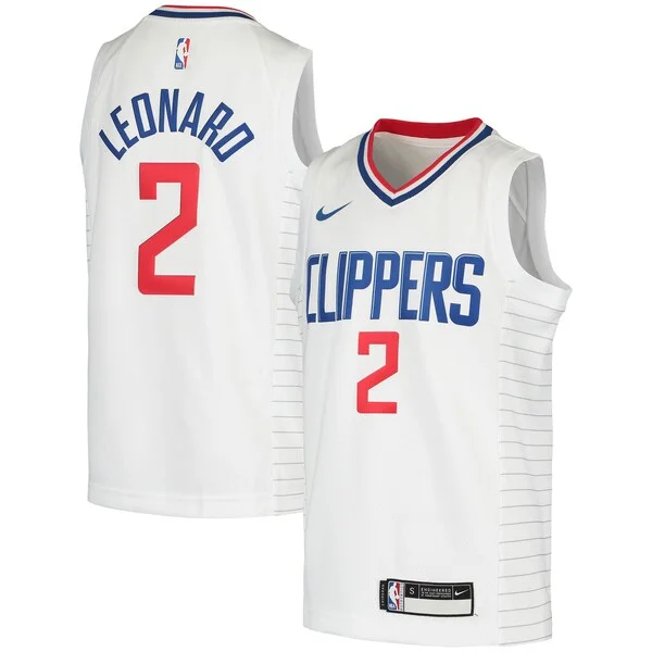 Duraturo Ottimo Kawhi Leonard LA Clippers Nike Youth 2020/21 Swingman Jersey Association Edition White/Royal per gli appassionati