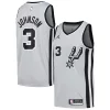 Versatile Stupendo Raffinato Keldon Johnson San Antonio Spurs Nike Swingman Player Jersey Statement Edition Silver per gli appassionati