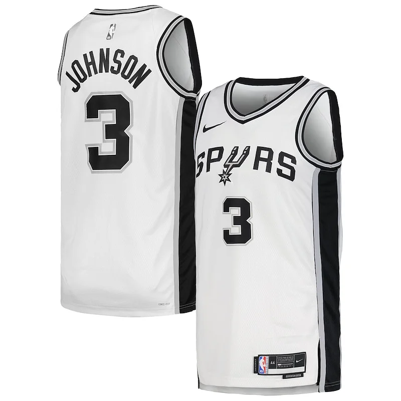 Robusto Delizioso Keldon Johnson San Antonio Spurs Nike Unisex Swingman Jersey Association Edition White per gli appassionati