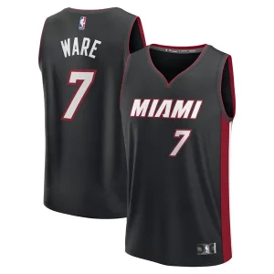 Trendy Stupendo Sofisticato Kel'el Ware Miami Heat Fast Break Replica Player Jersey Icon Edition Black per gli appassionati