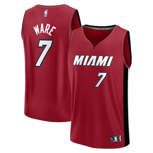 Meraviglioso Moderno Magnifico Kel'el Ware Miami Heat Youth Fast Break Player Jersey Statement Edition Red per gli appassionati