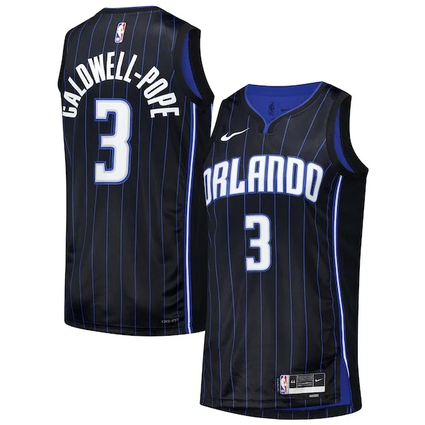 Bellissimo Kentavious Caldwell Pope Orlando Magic Nike Unisex 2024 Offseason Addition Nike Swingman Jersey Black per gli appassionati