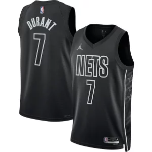 Elegante Kevin Durant Brooklyn Nets Jordan Brand Unisex Swingman Jersey Statement Edition Black per gli appassionati