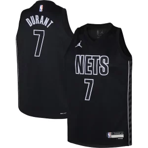 Pratico Raffinato Fascinante Kevin Durant Brooklyn Nets Jordan Brand Youth Swingman Jersey Statement Edition Black per gli appassionati