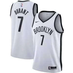 Accattivante Kevin Durant Brooklyn Nets Nike 2020/21 Swingman Jersey White Association Edition per gli appassionati