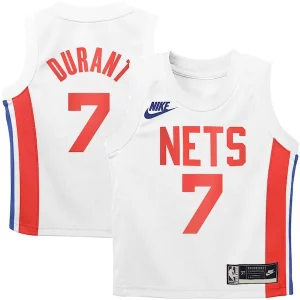 Robusto Pratico Kevin Durant Brooklyn Nets Nike Preschool 2022/23 Swingman Jersey White Classic Edition per gli appassionati