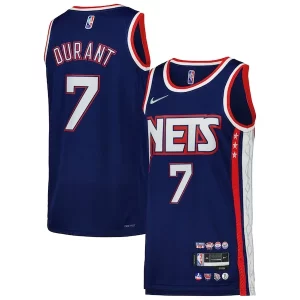 Magnifico Kevin Durant Brooklyn Nets Nike Swingman Player Jersey City Edition Blue/Gray per gli appassionati