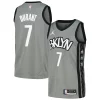 Cool Stupendo Kevin Durant Brooklyn Nets Nike Swingman Player Jersey Statement Edition Gray/Blue per gli appassionati