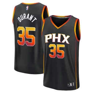 Gorgeous Kevin Durant Phoenix Suns Fast Break Replica Player Jersey Statement Edition Black per gli appassionati