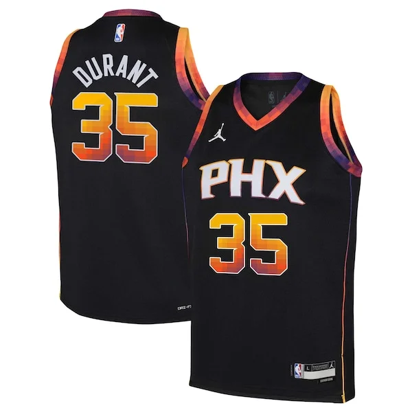 Fascinante Duraturo Kevin Durant Phoenix Suns Jordan Brand Youth 2022/23 Swingman Jersey Statement Edition Black per gli appassionati