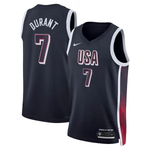 Fascinante Raffinato Kevin Durant USA #7 Nike 2024 Swingman Player Jersey Navy per gli appassionati