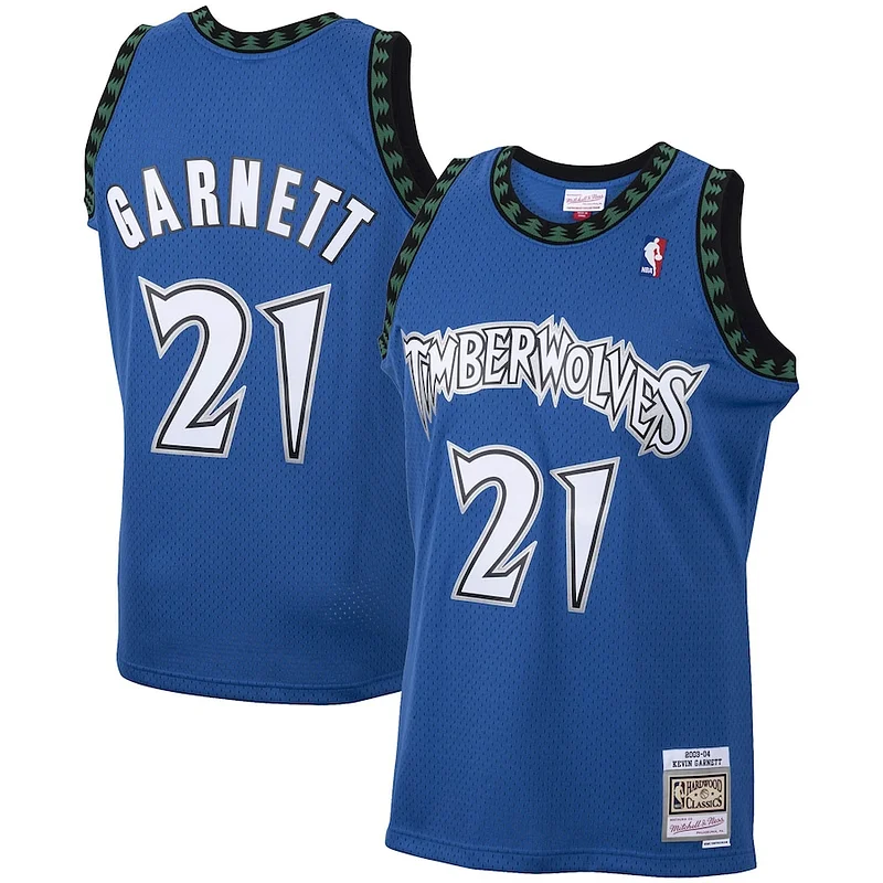 Stupendo Attraente Kevin Garnett Minnesota Timberwolves 2001/02 Hardwood Classics Swingman Jersey Blue per gli appassionati