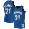 Duraturo Kevin Garnett Minnesota Timberwolves 2003/04 Hardwood Classics NBA 75th Anniversary Diamond Swingman Jersey Blue per gli appassionati