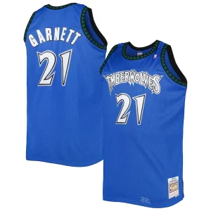 Comodo Kevin Garnett Minnesota Timberwolves Big & Tall Hardwood Classics 2003/04 Swingman Jersey Blue per gli appassionati