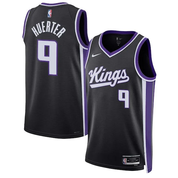 Accattivante Pratico Lussuoso Kevin Huerter Sacramento Kings Nike Unisex Swingman Jersey Icon Edition Black per gli appassionati