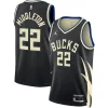 Attraente Khris Middleton Milwaukee Bucks Jordan Brand Unisex Swingman Jersey Statement Edition Black per gli appassionati