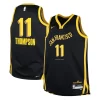 Robusto Klay Thompson Golden State Warriors Nike Youth Swingman Replica Jersey City Edition Black per gli appassionati