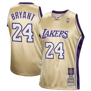 Carino Magnifico Resistente Kobe Bryant Los Angeles Lakers Hall of Fame Class of 2020 #24 Authentic Hardwood Classics Jersey Gold per gli appassionati