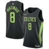 Fascinante Kristaps Porzingis Boston Celtics Nike Unisex 2024/25 Swingman Player Jersey City Edition Black per gli appassionati