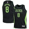 Classico Delizioso Kristaps Porzingis Boston Celtics Nike Youth 2024/25 Swingman Player Jersey City Edition Black per gli appassionati