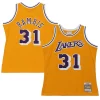 Incantevole Kurt Rambis Los Angeles Lakers 1984/85 Swingman Jersey Gold per gli appassionati