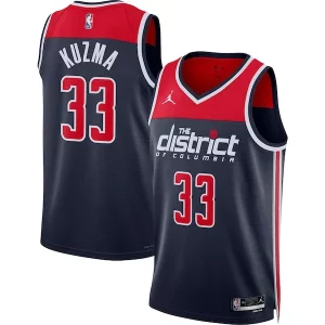 Fantastico Kyle Kuzma Washington Wizards Jordan Brand Unisex Swingman Jersey Statement Edition Navy per gli appassionati