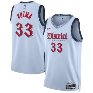 Incantevole Classico Kyle Kuzma Washington Wizards Nike Unisex 2024/25 Swingman Player Jersey City Edition Powder Blue per gli appassionati
