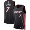 Sofisticato Kyle Lowry Miami Heat Nike Unisex Swingman Jersey Icon Edition Black per gli appassionati