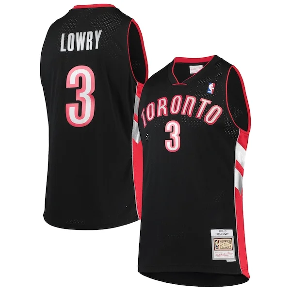 Resistente Stupendo Classico Kyle Lowry Toronto Raptors 2001/02 Hardwood Classics Swingman Jersey Black per gli appassionati