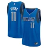 Versatile Kyrie Irving Dallas Mavericks Fast Break Replica Player Jersey Icon Edition Blue per gli appassionati