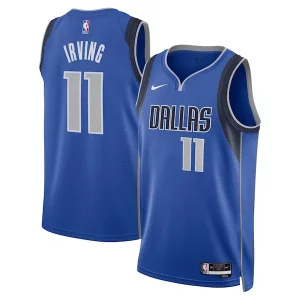 Fantastico Kyrie Irving Dallas Mavericks Nike Unisex Swingman Replica Jersey Icon Edition Blue per gli appassionati