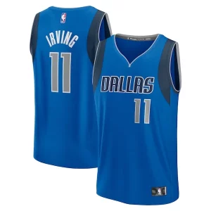Versatile Raffinato Kyrie Irving Dallas Mavericks Youth Fast Break Replica Player Jersey Icon Edition Blue per gli appassionati