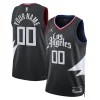 Duraturo Sofisticato LA Clippers Jordan Brand Unisex 2022/23 Swingman Custom Jersey Statement Edition Black per gli appassionati