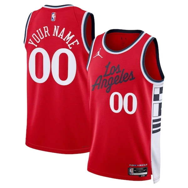 Sofisticato Raffinato Splendido LA Clippers Jordan Brand Unisex 2024/25 Custom Swingman Jersey Statement Edition Red per gli appassionati