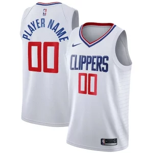 Stupendo LA Clippers Nike 2020/21 Swingman Custom Jersey Association Edition White per gli appassionati