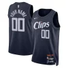 Eccezionale Versatile LA Clippers Nike Unisex 2023/24 Custom Swingman Jersey Navy City Edition per gli appassionati