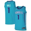 Prestigioso Trendy LaMelo Ball Charlotte Hornets Jordan Brand Authentic Player Jersey Icon Edition Teal per gli appassionati