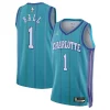 Raffinato LaMelo Ball Charlotte Hornets Jordan Brand Unisex 2023/24 Swingman Replica Jersey Classic Edition Teal per gli appassionati
