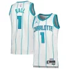 Classico LaMelo Ball Charlotte Hornets Jordan Brand Unisex Swingman Jersey Association Edition White/Teal per gli appassionati