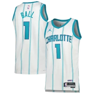 Classico LaMelo Ball Charlotte Hornets Jordan Brand Unisex Swingman Jersey Association Edition White/Teal per gli appassionati