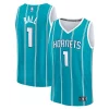 Robusto LaMelo Ball Charlotte Hornets Youth Fast Break Replica Player Jersey Icon Edition Teal per gli appassionati