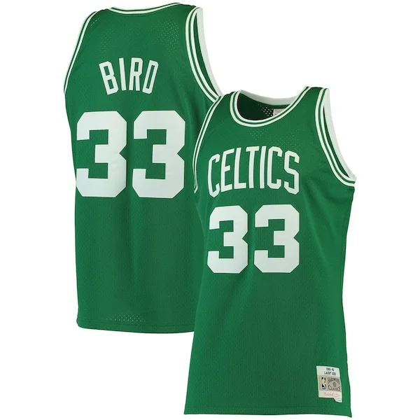 Eccezionale Robusto Larry Bird Boston Celtics 1985/86 Big & Tall Hardwood Classics Swingman Jersey Kelly Green per gli appassionati
