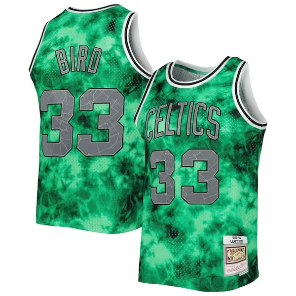 Pratico Prestigioso Larry Bird Boston Celtics 1985/86 Galaxy Swingman Jersey Kelly Green per gli appassionati