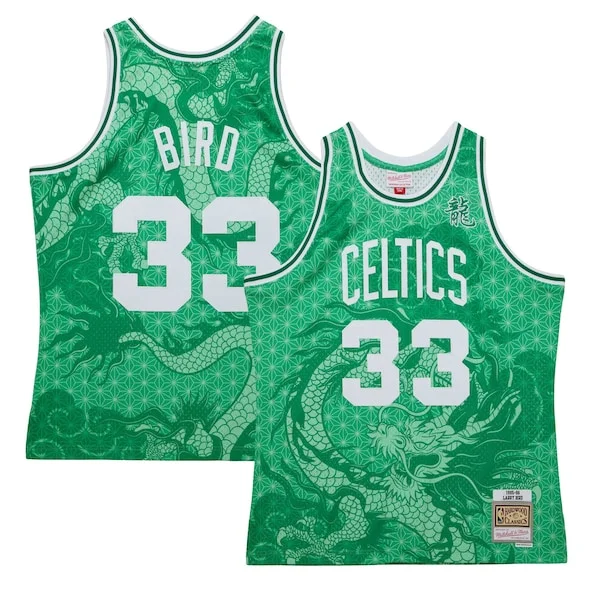 Comodo Delizioso Larry Bird Boston Celtics 1985/86 Hardwood Classics Asian Heritage 6.0 Swingman Throwback Player Jersey Kelly Green per gli appassionati