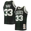 Incantevole Larry Bird Boston Celtics 1985/86 Hardwood Classics Uninterrupted Swingman Jersey Black per gli appassionati