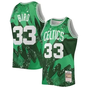 Elegante Fascinante Larry Bird Boston Celtics Hardwood Classics 1985/86 Hyper Hoops Swingman Jersey Kelly Green per gli appassionati