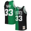 Splendido Fascinante Cool Larry Bird Boston Celtics Hardwood Classics 1985/86 Split Swingman Jersey Black/Kelly Green per gli appassionati